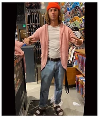 Almost Famous Teddy Yarn Pink Cardigan Hoodie
