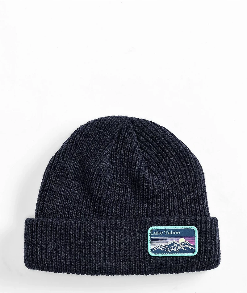 American Needle Lake Tahoe Navy Blue Fisher Beanie