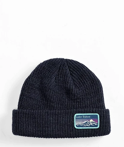 American Needle Lake Tahoe Navy Blue Fisher Beanie