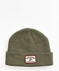 American Needle Mallard Seed Corn Fisher Knit Green Beanie