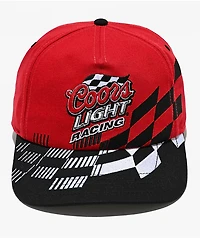 American Needle x Coors Roscoe Red & Black Snapback Hat