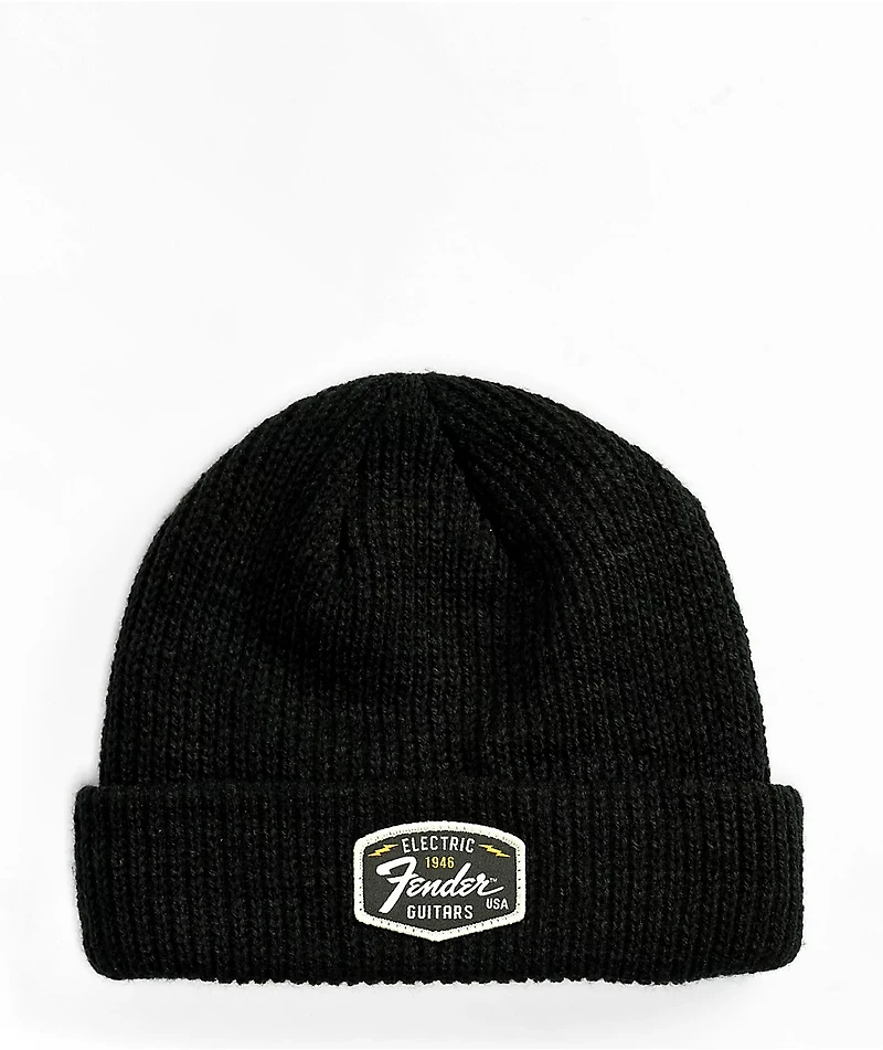 American Needle x Fender Fisher Knit Black Beanie