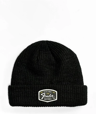 American Needle x Fender Fisher Knit Black Beanie