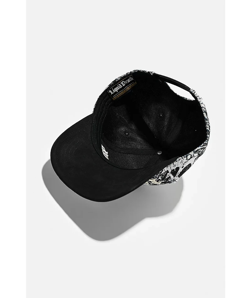 American Needle x Liquid Death Tapestry White Hat