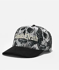 American Needle x Liquid Death Tapestry White Hat
