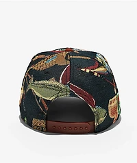 American Needle x Miller High Life Fish Tapestry Red Snapback Hat
