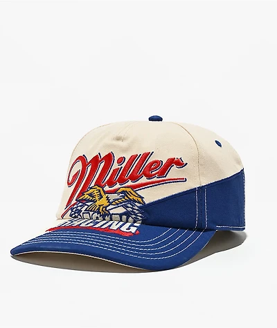 American Needle x Miller Racing Blue Snapback Hat