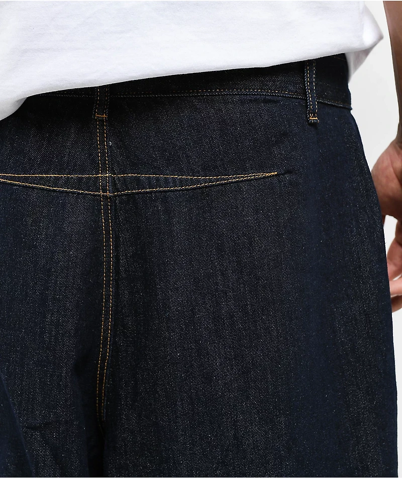 American Stitch Backwards Dark Blue Denim Shorts