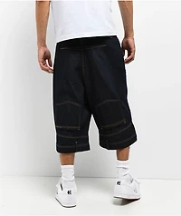 American Stitch Backwards Dark Blue Denim Shorts