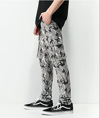American Stitch Black & Grey Camo Cargo Jogger Pants