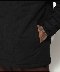 American Stitch Black Corduroy Puffer Jacket