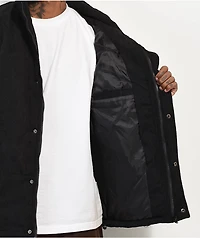 American Stitch Black Corduroy Puffer Jacket