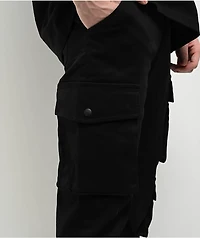 American Stitch Black Flare Cargo Pants