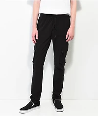 American Stitch Black Nylon Cargo Pants