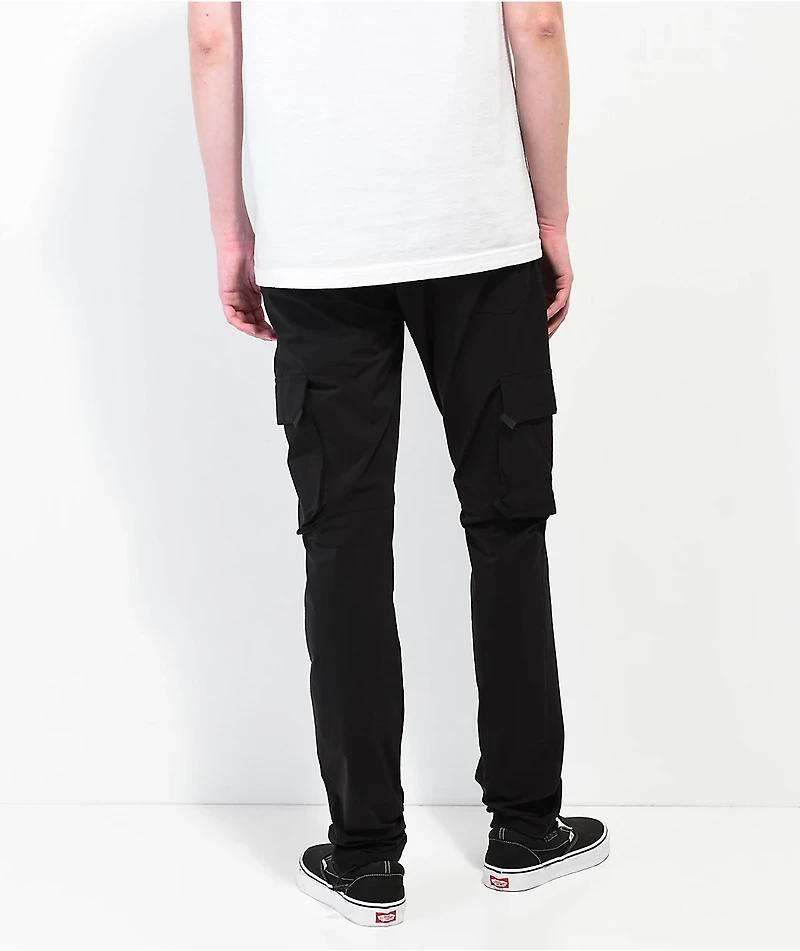 American Stitch Black Nylon Cargo Pants