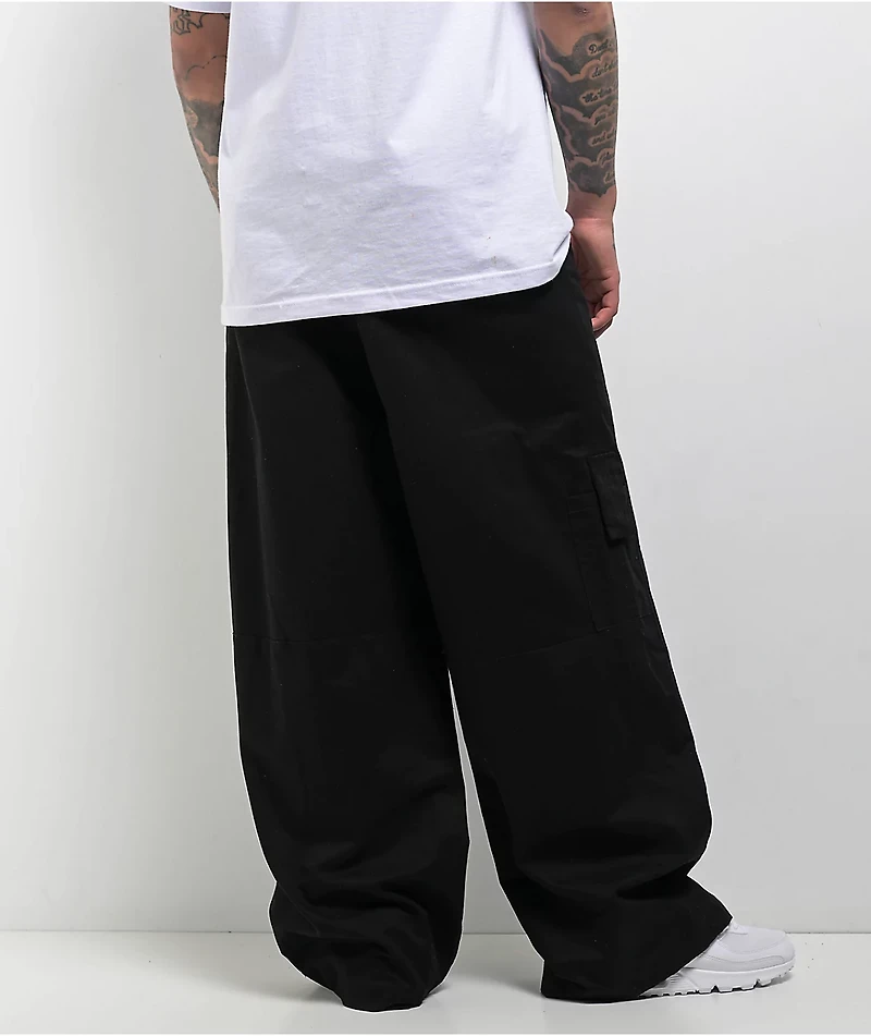American Stitch Boxer Black Baggy Cargo Pants