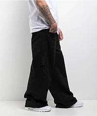 American Stitch Boxer Black Baggy Cargo Pants