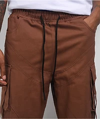 American Stitch Brown Wide Cargo Pants