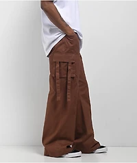 American Stitch Brown Wide Cargo Pants