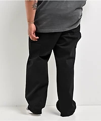 American Stitch Cross Rhinestone Double Knee Black Carpenter Jeans