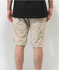 American Stitch Embroidered Corduroy Khaki Shorts