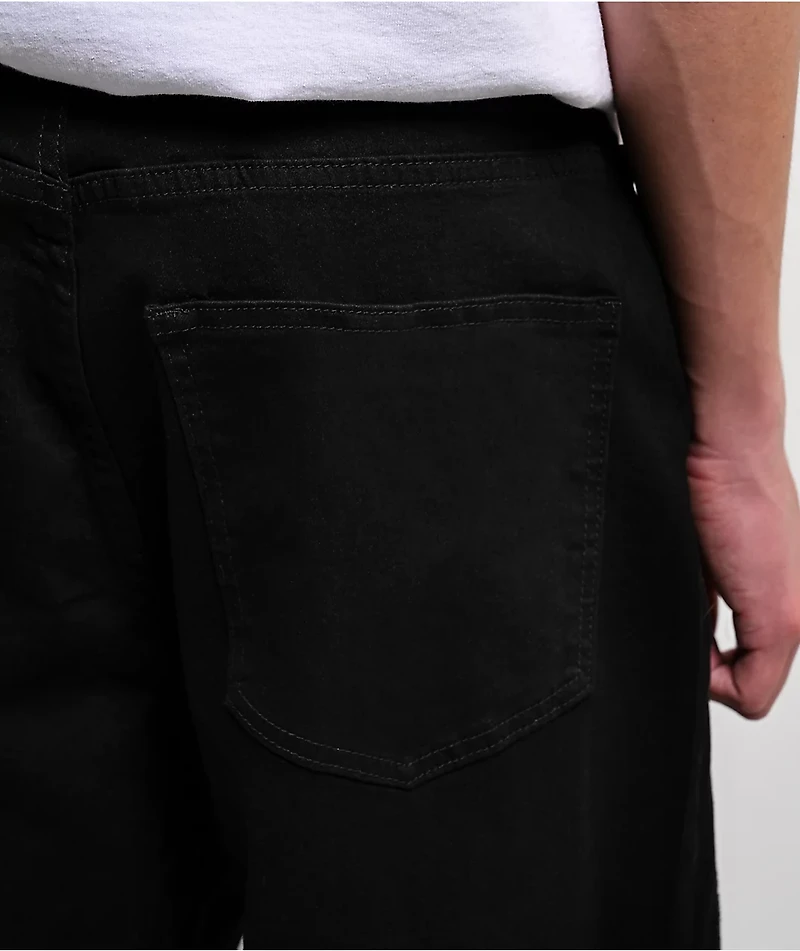 American Stitch Flame Studded Black Jeans