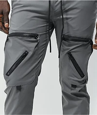 American Stitch Grey Nylon Cargo Pants