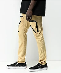 American Stitch Khaki Nylon Cargo Pants
