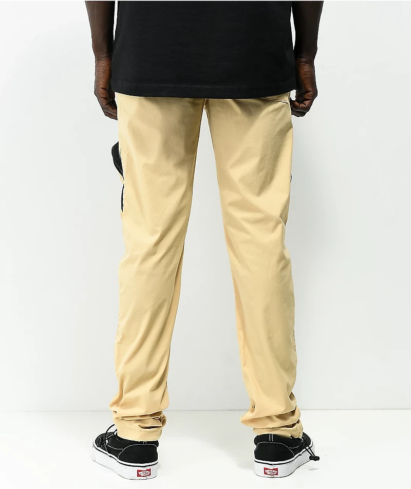 American Stitch Khaki Nylon Cargo Pants