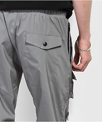 American Stitch Multi Pocket Reflective Grey Cargo Pants