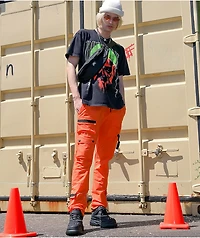 American Stitch Orange Cargo Pants