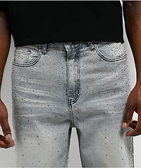 American Stitch Pearl Light Blue Wash Baggy Jeans