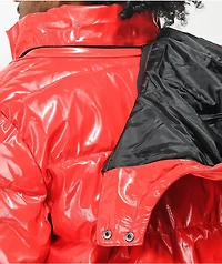 American Stitch Red Shine Puffer Jacket
