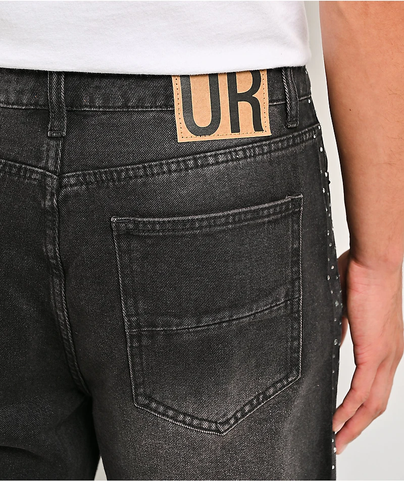 American Stitch Scattered Rhinestone Black Wash Jeans