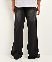 American Stitch Scattered Rhinestone Black Wash Jeans