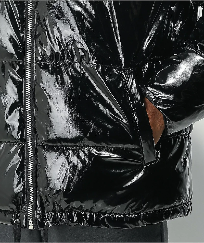 American Stitch Shine Black Puffer Jacket