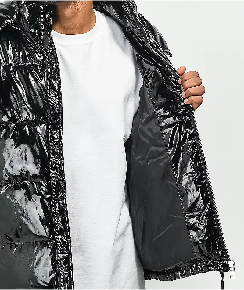 American Stitch Shine Black Puffer Jacket