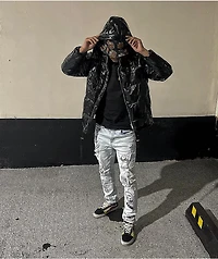 American Stitch Shine Black Puffer Jacket