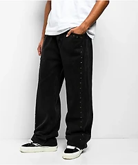 American Stitch Studded Black Wide Leg Jeans