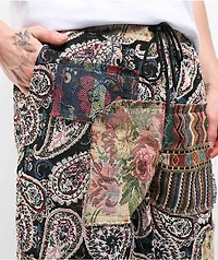 American Stitch Tapestry Multi & Red Cargo Pants