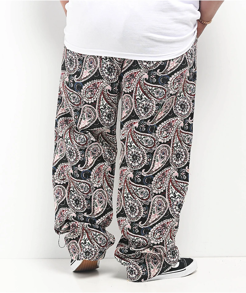 American Stitch Tapestry Multi & Red Cargo Pants