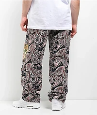 American Stitch Tapestry Multi & Red Cargo Pants