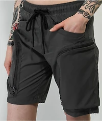 American Stitch Y2K Grey Cargo Shorts