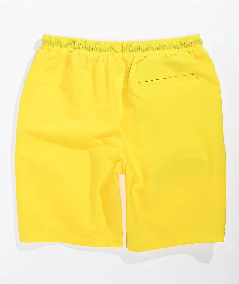 American Stitch Yellow Nylon Cargo Shorts