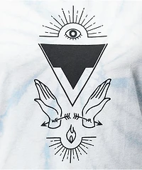 Amplifier Human Rights Blue & White Tie Dye T-Shirt