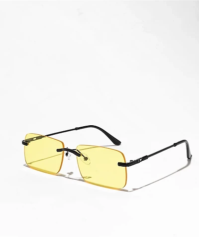 Anderson Black & Yellow Frameless Sunglasses