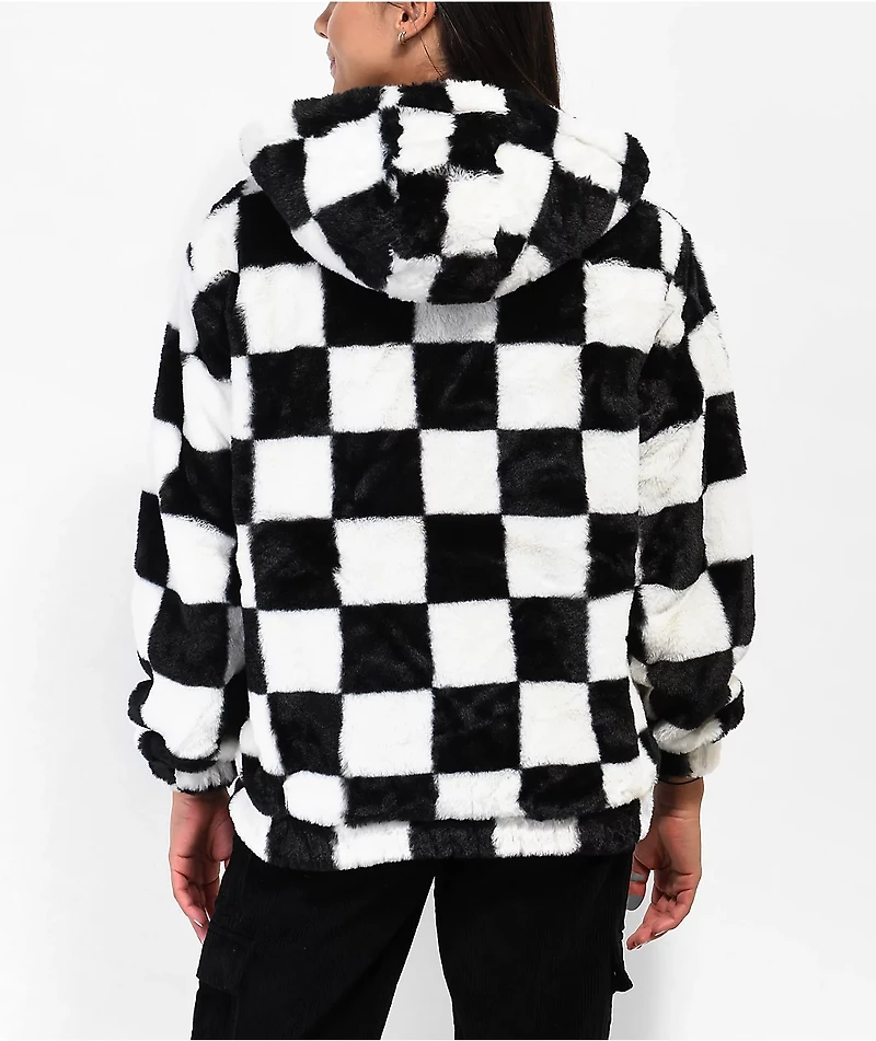 Angel Kiss Checkered Black & White Jacket