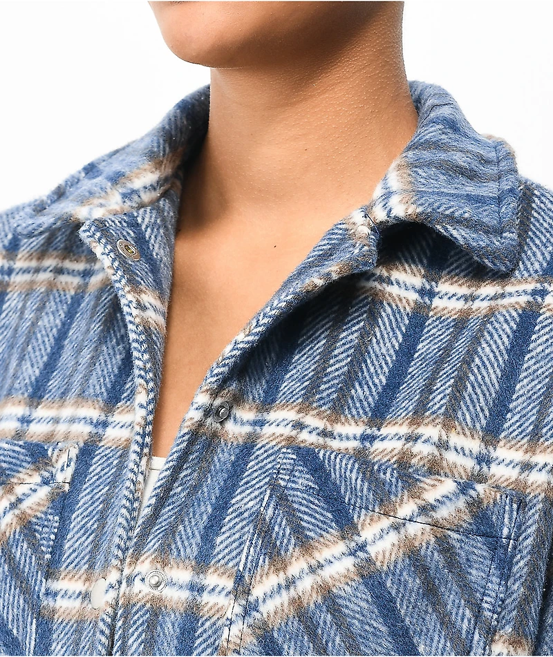 Angel Kiss Combo Blue Flannel Shirt