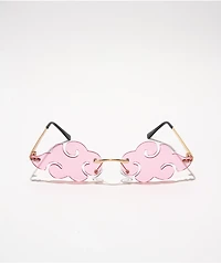 Anime Pink Cloud Swirl Sunglasses