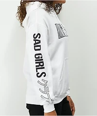 Animebae Ocean Eyes White Hoodie